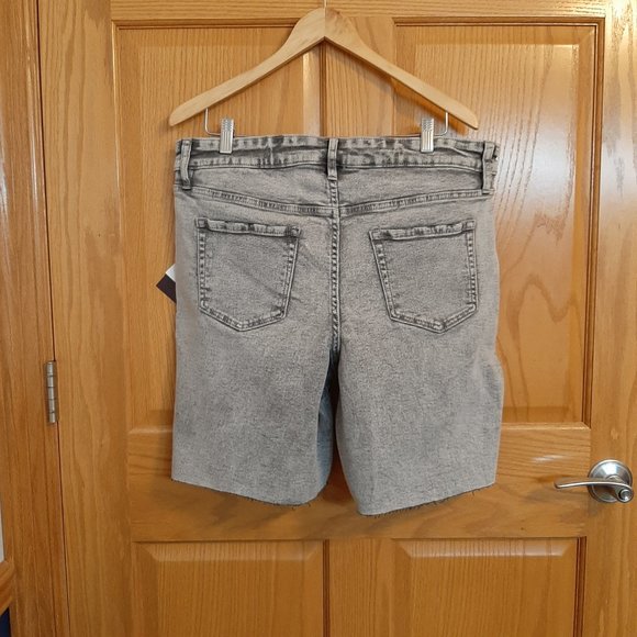 NWT!!!  Ava & Viv Acid Wash Shorts Grey - Picture 7 of 9